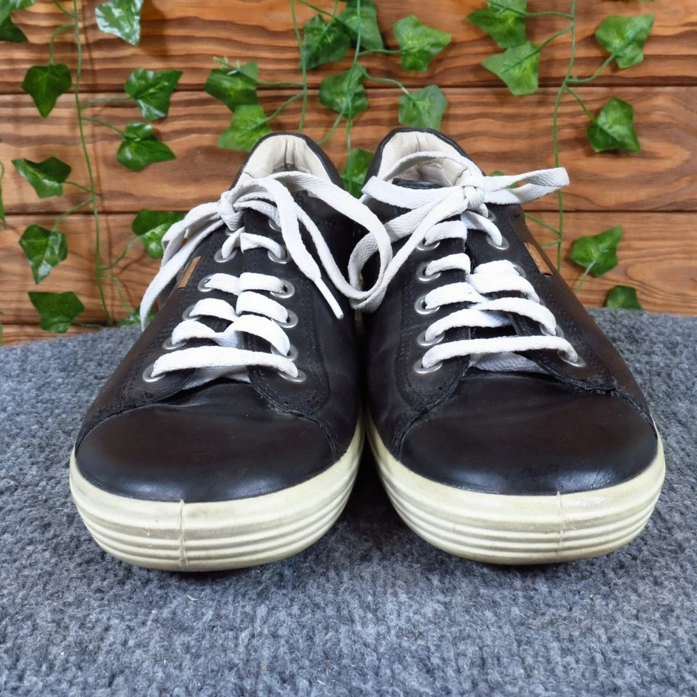 ECCO Soft 7 Womens Sneaker‎ Size 39 US 8 Walking Shoe Black Leather